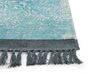 Teppich Viskose hellblau / beige 140 x 200 cm cm orientalisches Muster Kurzflor AKARSU_837055