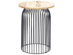 Sivupöytä vaalea puu/musta WILLS Sivupöytä vaalea puu/musta WILLS