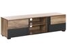 TV Stand Light Wood with Black STERLING_796630