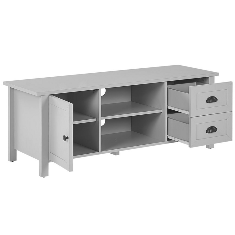 TV Stand Light Grey HONOLULU Beliani.co.uk