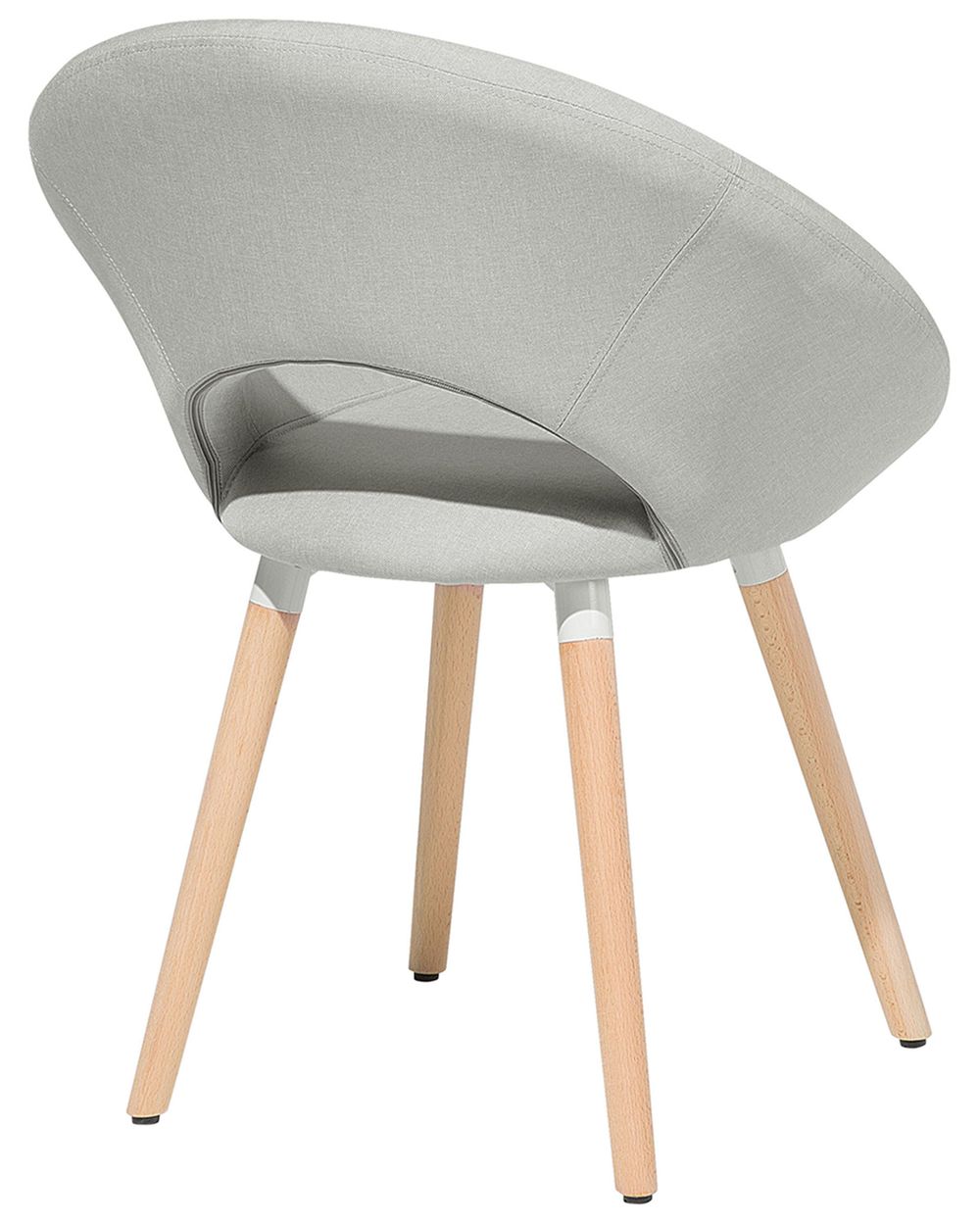 MilaniHome - Set Di 2 Sedie Pieghevoli Slim Grigio Chiaro - Struttura In Metallo E Seduta In PVC Imbottito - Per Interni Ed Esterni