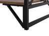 Coffee Table with Shelf Dark Wood with Black BOLTON_757216