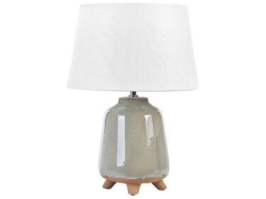 Ceramic Table Lamp Grey FAJARDO