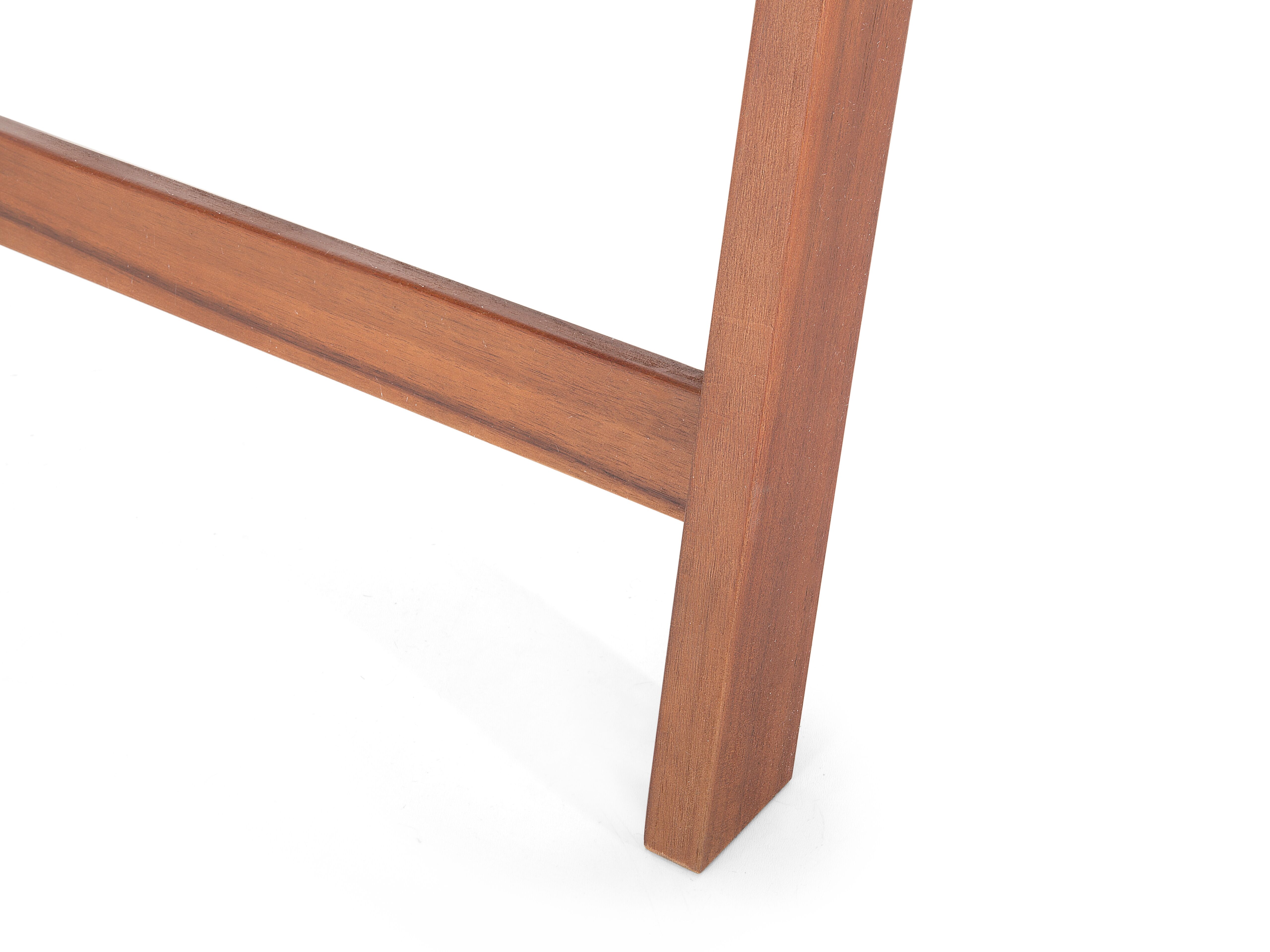 Balkonset Akazienholz 2-Sitzer verstellbar Auflagen blau TOSCANA