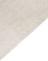 Alfombra de algodón con motivo de pera blanco crema 140 x 200 cm KHIDARI_908017