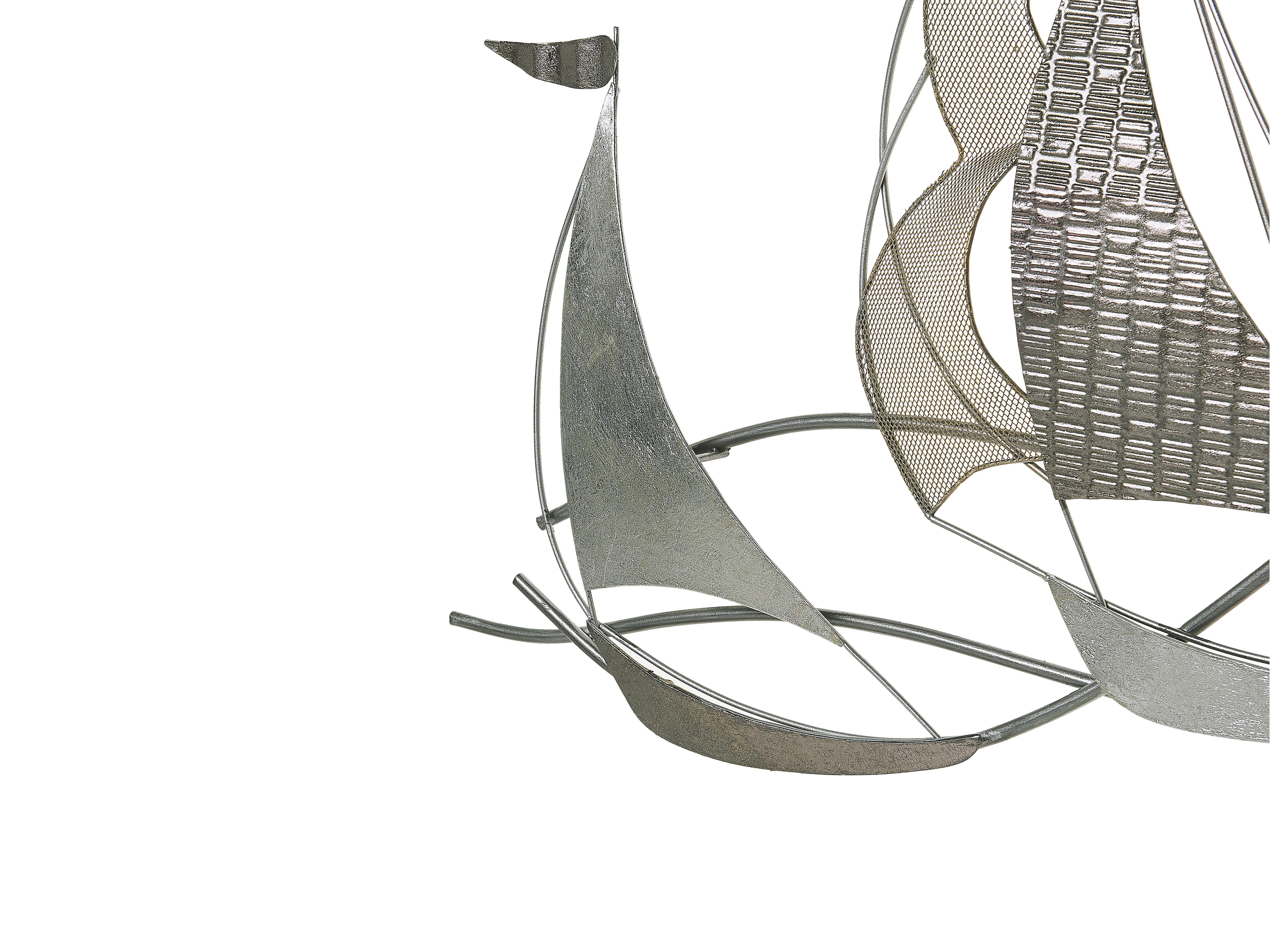 Dekoracja ścienna srebrno AMERICIUM