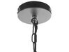 Metal Pendant Lamp Black BASHILO_818219