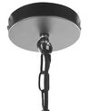 Metal Pendant Lamp Black BASHILO_818219