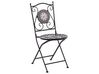 Conjunto de 2 sillas de balcón de metal negro CARIATI_826170