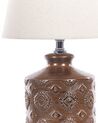 Lámpara de mesa de cerámica cobrizo/beige claro 35 cm ROSANNA_833952