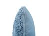 Almofada decorativa em algodão azul 45 x 45 cm RHOEO_840225