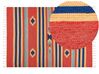 Cotton Kilim Area Rug 140 x 200 cm Multicolour HATIS_869530
