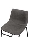 Set of 2 Fabric Dining Chairs Grey BATAVIA_725088