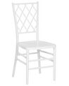 Set of 2 Dining Chairs White CLARION_868880