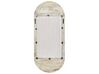 Drevené nástenné zrkadlo 56 x 130 cm krémová biela BRIANT_899761
