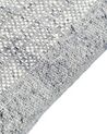 Tappeto lana grigio e bianco sporco 80 x 150 cm TATLISU_847053