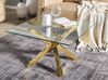 Glass Top Coffee Table Gold STARLIGHT_798473