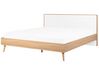 EU Super King Size Bed Light Wood SERRIS_748337