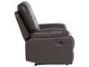 Faux Leather Manual Recliner Living Room Set Brown BERGEN_681644