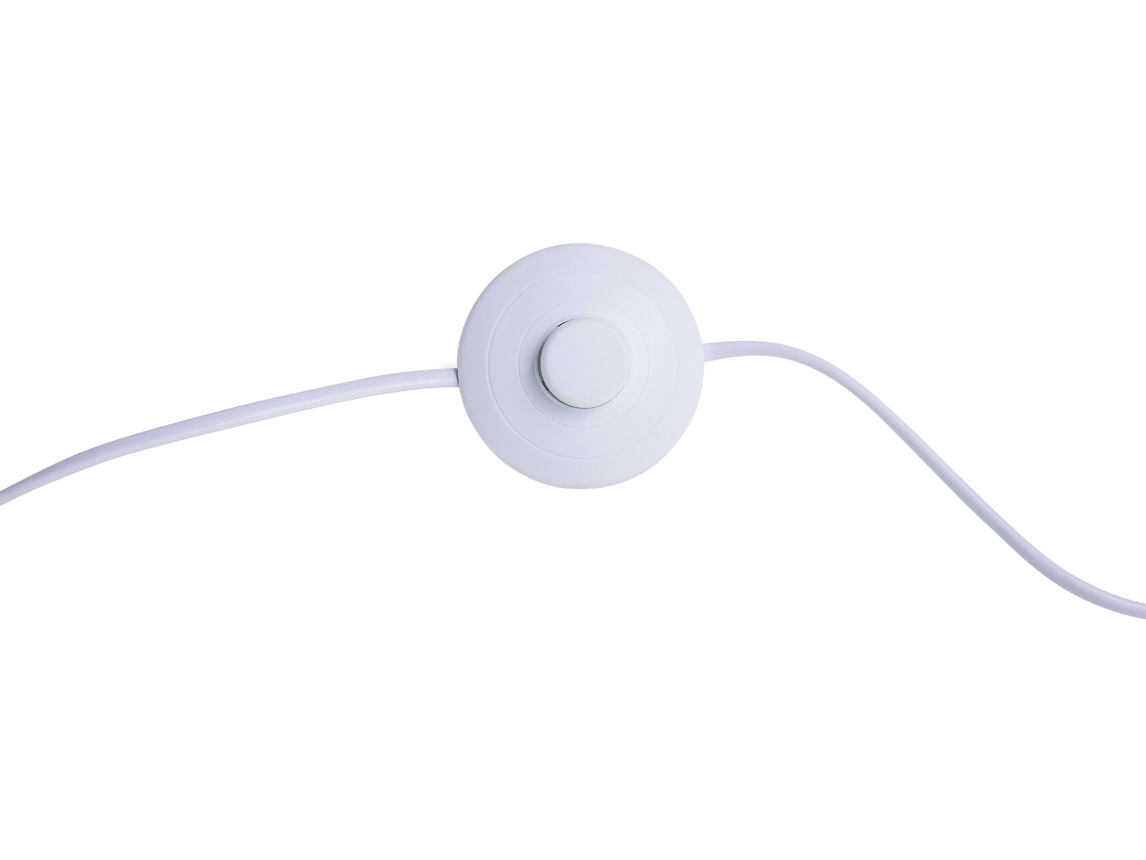 Lampa podłogowa metalowa biała STILETTO