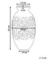 Szürke terrakotta virágváza 52 cm ELEUSIS_791752