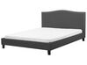 Fabric EU Super King Bed Grey MONTPELLIER_708972