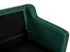 Sofá de 3 lugares em tecido verde escuro LOKKA_892459
