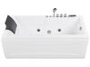 Left Hand Whirlpool Bath with LED 1690 x 810 mm White ARTEMISA_821367