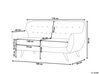 3-Sitzer Sofa Samtstoff grau BODO_738303