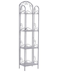 Harmaa rautainen 4-tasoinen hylly VALDIVIA Harmaa rautainen 4-tasoinen hylly VALDIVIA