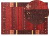 Gabbeh gulvtæppe rød uld 140 x 200 cm SINANLI_855906