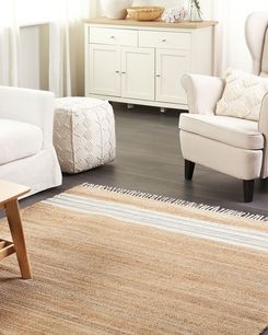 Matto juutti beige/vaaleansininen 160 x 230 cm MIRZA