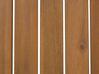 Sofá esquinero 2 plazas modular de madera clara de acacia certificada TIMOR II_906366