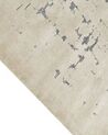 Teppich creme / grau 300 x 400 cm abstraktes Muster Kurzflor NAKUS_901774