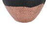 Decoratieve vaas terracotta zwart/roze 31 cm DAULIS _850412