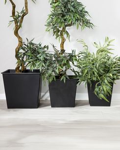 Altakasteluruukku muovi musta 42 x 42 cm 3 kpl BALZO