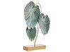 Decorative Figurine Leaves Gold and Teal SODIUM_825264