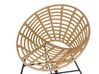 Set of 2 PE Rattan Accent Chairs Natural ACERRA_803269