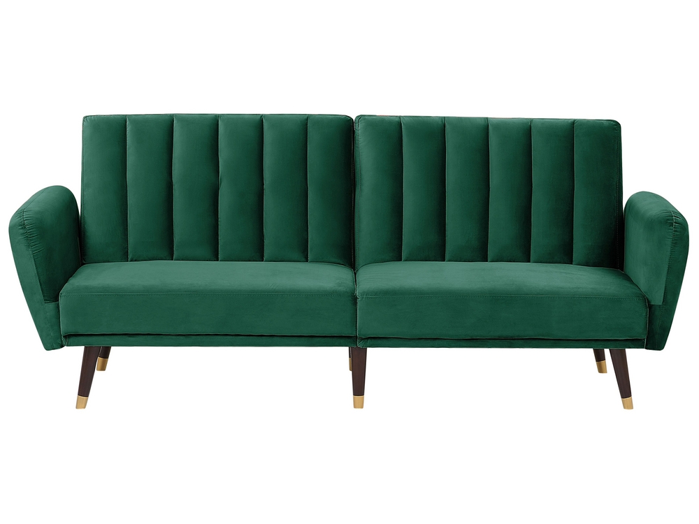Velvet Sofa Bed Emerald Green Vimmerby