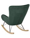 Velvet Rocking Chair Dark Green ELLAN_822943