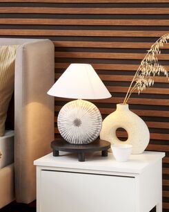 Pöytävalaisin keraaminen kartio harmaa YUNA Pöytävalaisin keraaminen kartio harmaa YUNA