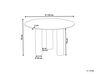 Table de salle à manger ronde ⌀ 120 cm bois foncé ORIN_868132