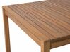 Conjunto de comedor 8 plazas de madera de acacia clara SASSARI_821413