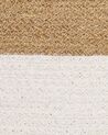Textilkorb Baumwolle weiss / beige 2er Set KARDH_838003