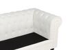 Sofá de 3 lugares em tecido branco-creme CHESTERFIELD_912112
