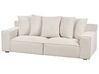 3 Seater Chenille Sofa Off-White VISKAN_903502
