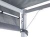 Pergola mit LED-Beleuchtung Stahl grau 310 x 310 cm PARGA_900890