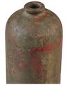 Terracotta Decorative Vase 41 cm Green and Copper UBEDA_791540