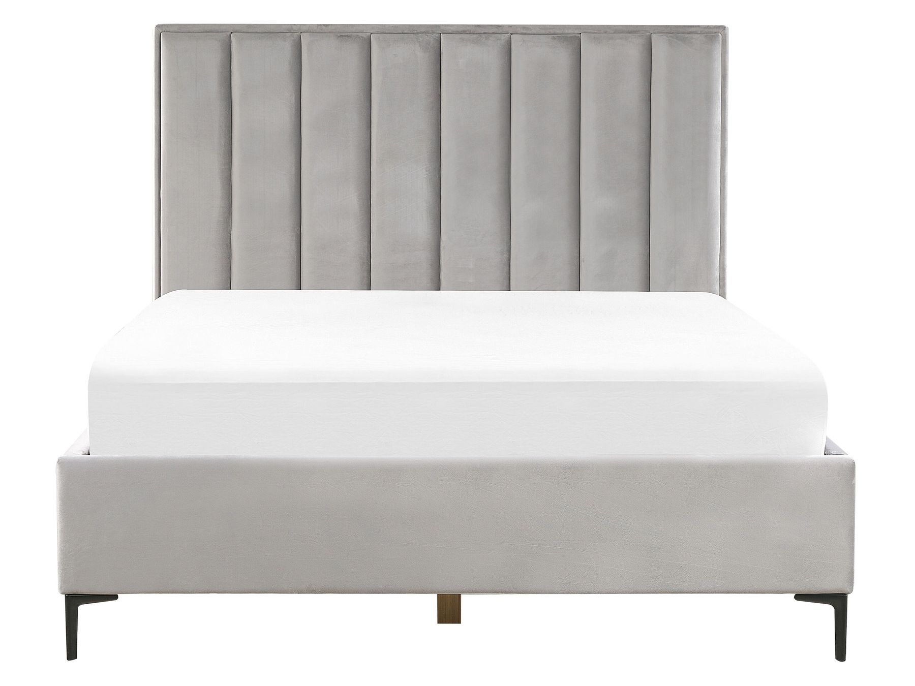 Schlafzimmer komplett Set 3-teilig grau 160 x 200 cm SEZANNE | Beliani.de