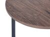Tavolino legno scuro e nero ⌀ 80 cm TIPPO_851326